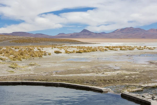Hot springs at the Termas de Polques, Bolivia — 图库照片