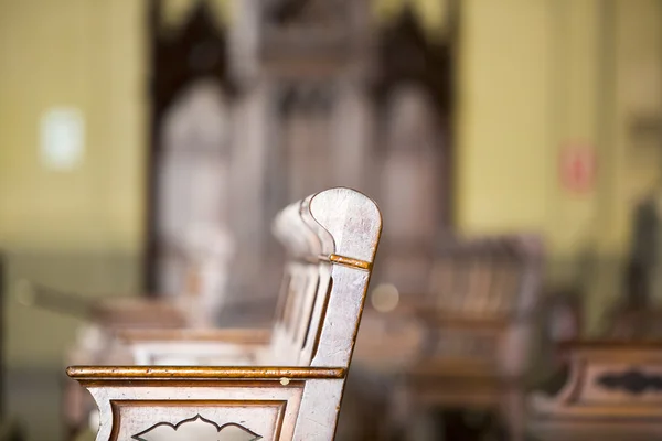 Inside the cathedral on the Plaza de Armas in Lima, Peru — 스톡 사진