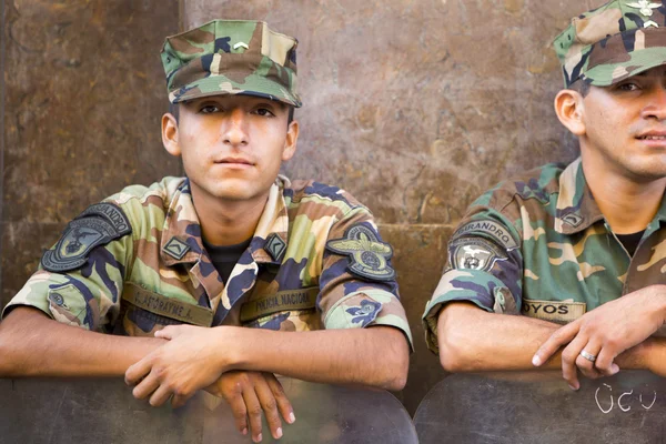 Police crew at work in Lima, Peru — Stock Photo, Image