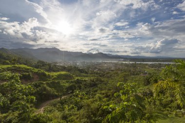 Rurrenabaque, Bolivya'nın havadan görünümü