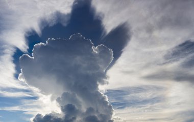 Abstract cloudscape in the sky of Rurrenabaque, Bolivia