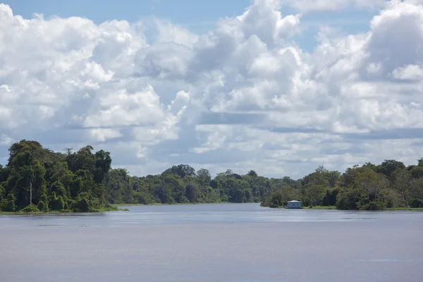 Croisière sur le fleuve Amazone, dans la forêt tropicale, Brésil — Photo