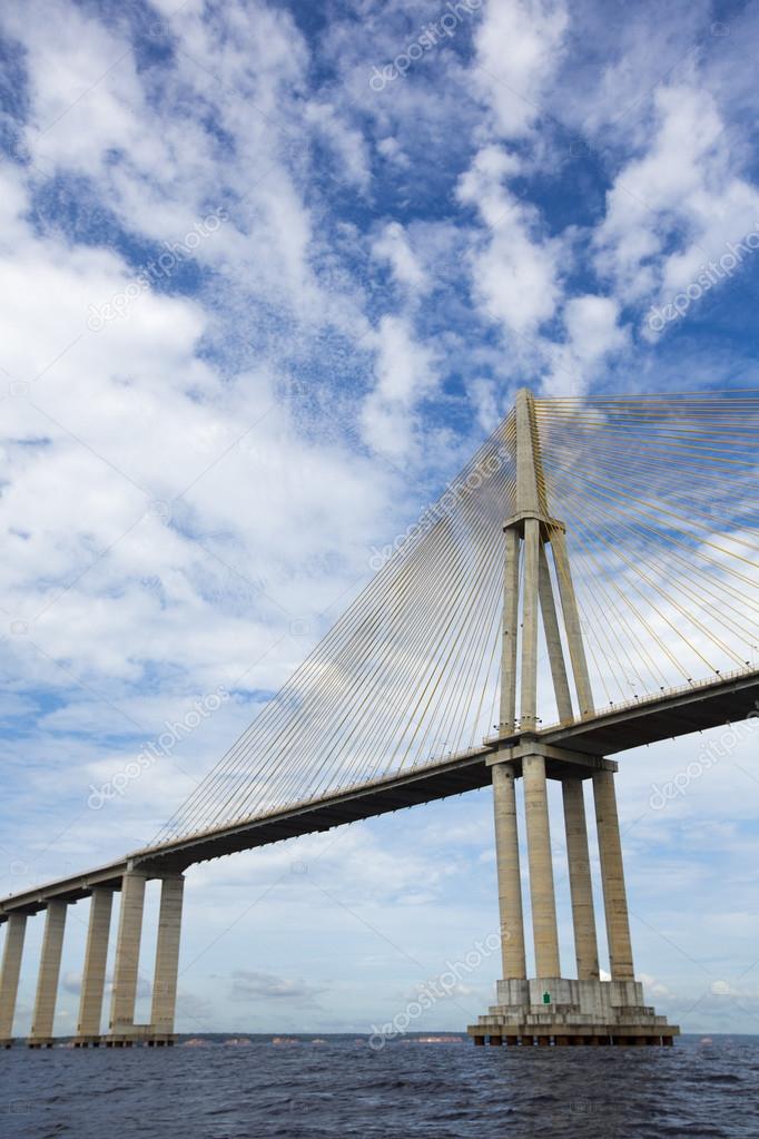 The Manaus Iranduba Bridge over the Amazon River, Brazil — Stock Photo