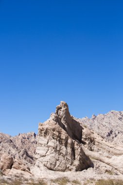 Kaya oluşumları yakınındaki Cachi Ruta 40, Arjantin