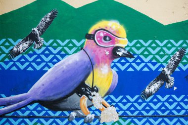 Duvar yazılarını ve Street sanat Bogota