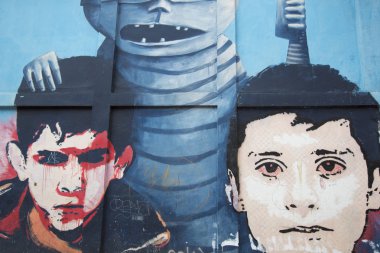 Duvar yazılarını ve Street sanat Bogota