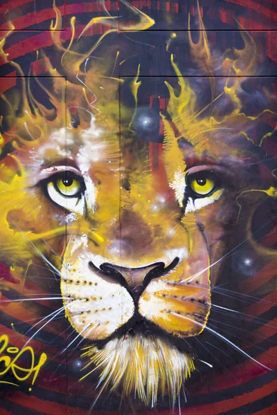 在波哥大的涂鸦和街头艺术 — 图库照片