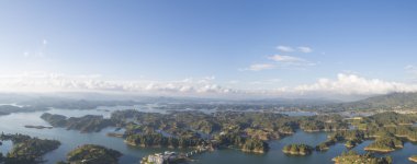 Göller ve Adaları'nda Guatape: Antioquia, Colombia