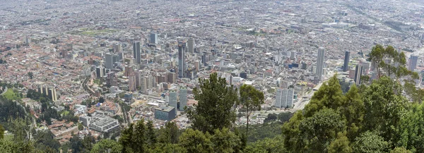 哥伦比亚首都波哥大的鸟瞰图 — 图库照片