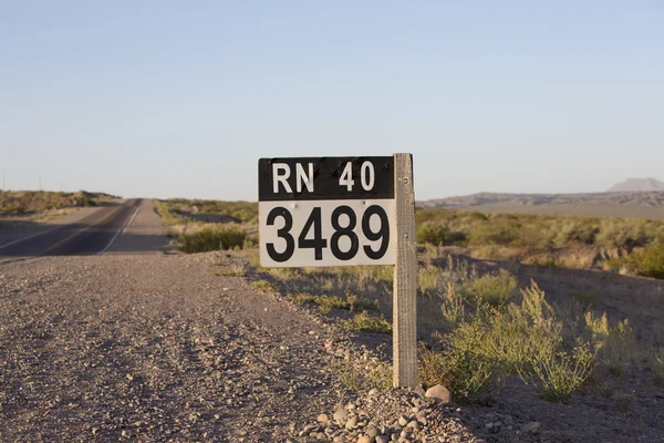 Route 40 Wegweiser im Norden Argentiniens — Stockfoto