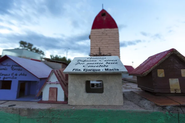 Deceased Correa landmark with offerings. Argentina — Stock Photo, Image