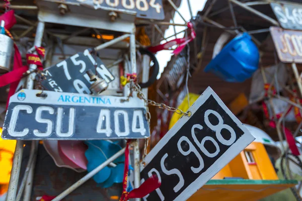 Avlidna Correa landmärke med erbjudanden. Argentina — Stockfoto