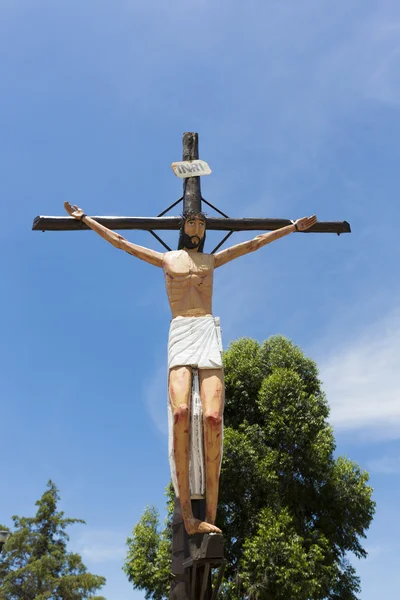 Crucified christ statue near Cachi, Northern Argentina — Stock Photo, Image