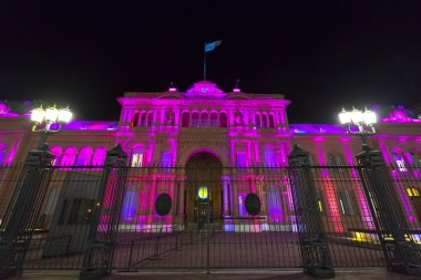 La Casa Rosada at night in Buenos Aires. Argentina