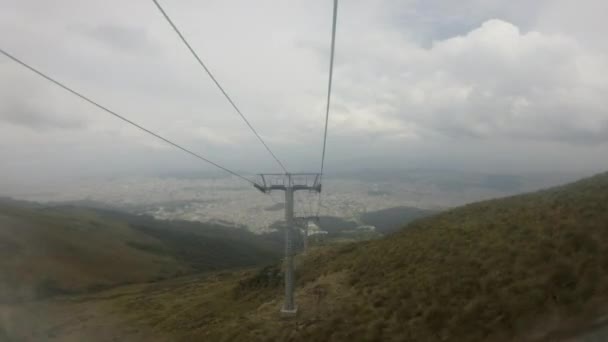 Timelapse met uitzicht op Quito, Ecuador — Stockvideo