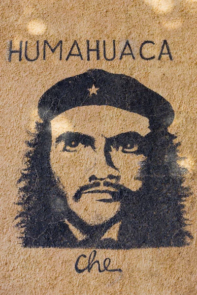 Graffiti av Che Guevara, Humahuaca. Argenrtina — Stockfoto