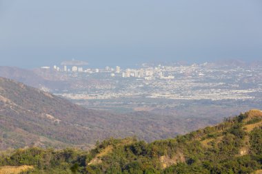 Bu okyanus ile doğal görünümü Santa Marta. Kolombiya