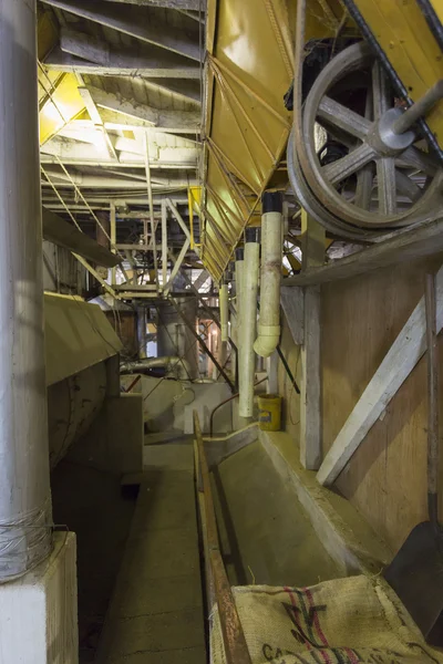 Interieur der Vintage-Kaffeeindustrie in Kolumbien — Stockfoto