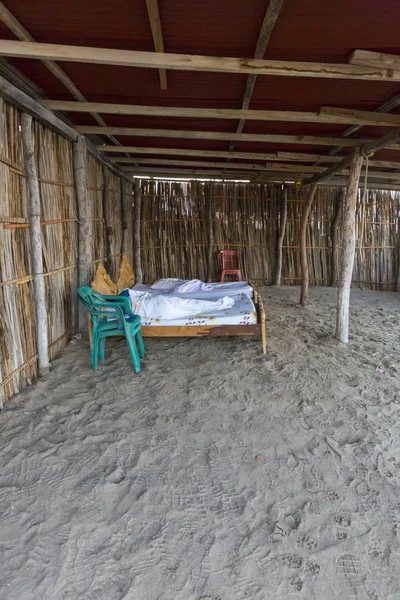 Bedroom on the beach in La Guajira, Colombia — Stock Photo, Image