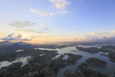 Göller ve Adaları'nda Guatape: Antioquia, Colombia