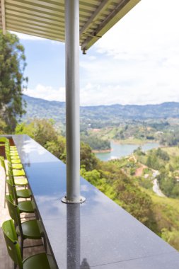 Modern bar ve restoran Guatape, Kolombiya