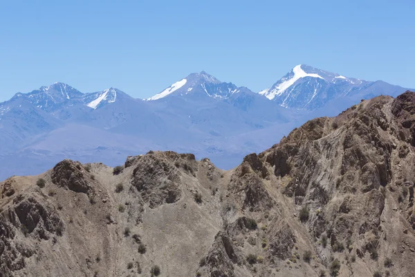 Parque Nacional Pampa El Leoncito con el Aconcagua, Argentina —  Fotos de Stock