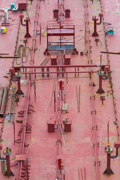 Bateau en construction dans le chantier naval de Manaus, Brésil — Photo