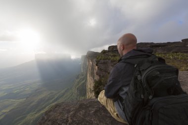 Avrupa turizm dinlenme üstünde tepe-in Roraima tepui, Venezuela