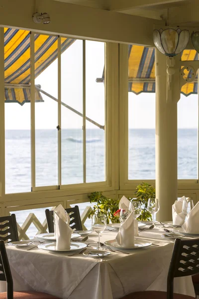 Ambiente de mesa de jantar de restaurante fino: guardanapo e vinho , — Fotografia de Stock