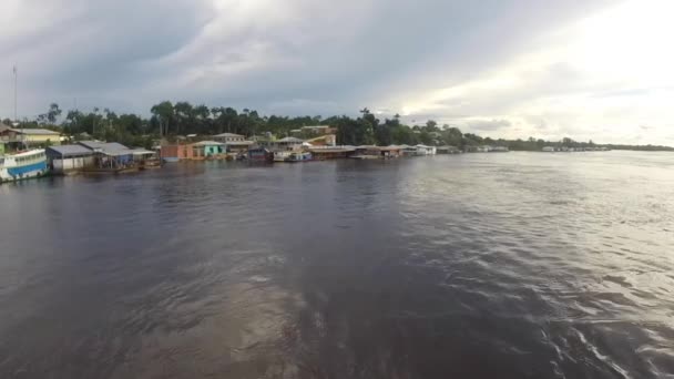 Harbor Santo Antonio Do Ica az Amazonas, Brazília — Stock videók