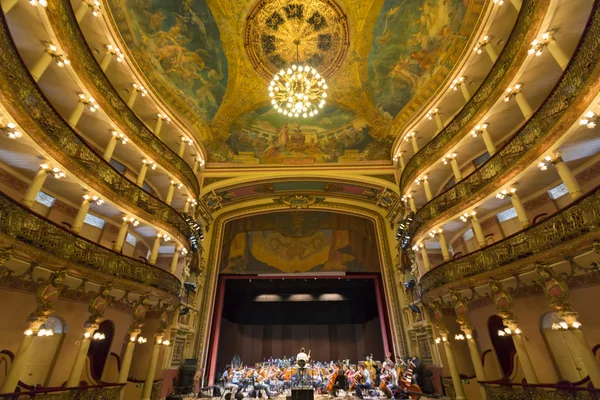 Interior of the Amazon Theatre in Manaus, Brazil — Stock Photo, Image