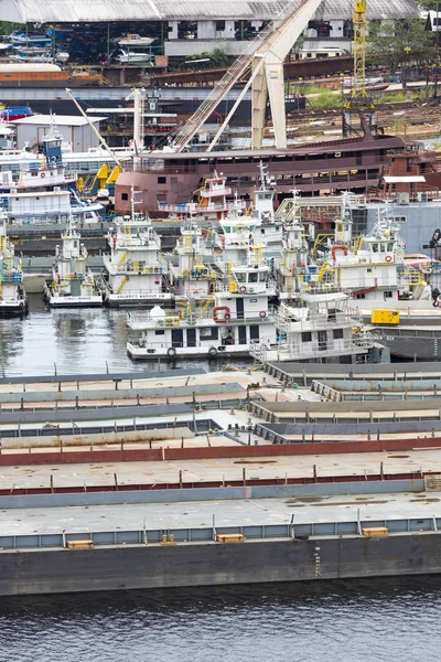 Vue Aérienne Du Port De Manaus, État D'amazonas Au Brésil — Photo