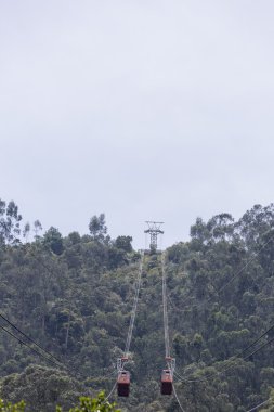 Teleferik gidiş kadar Monserrate Bogota, Kolombiya