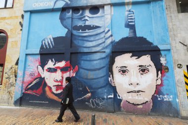 Duvar yazılarını ve Street sanat Bogota