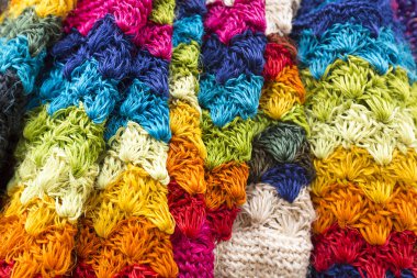 Arka plan Hint etnik Market, Colombi renkli kumaş