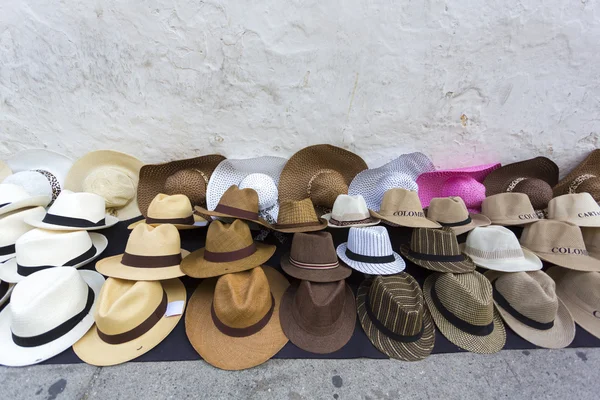 Fashion hat shop in Colombia — Stock Photo, Image