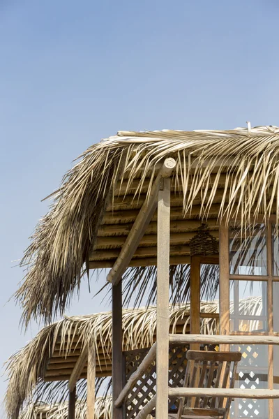 Construcción de madera en la playa de Punta Sal Perú — Foto de Stock