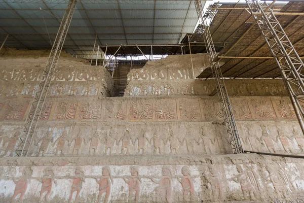 Archeologische site Huaca del Sol y de la Luna, Peru — Stockfoto