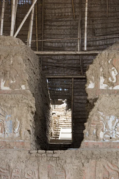 Archäologische Stätte huaca del sol y de la luna, peru — Stockfoto