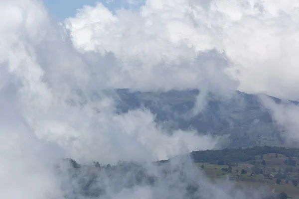 Paisagem do vale e nuvens em Mérida, Venezuela — Fotografia de Stock