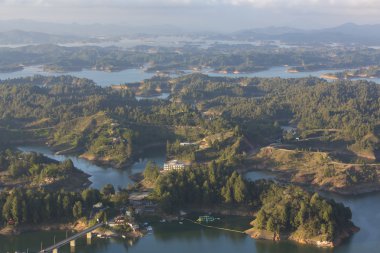 Göller ve Adaları'nda Guatape: Antioquia, Colombia
