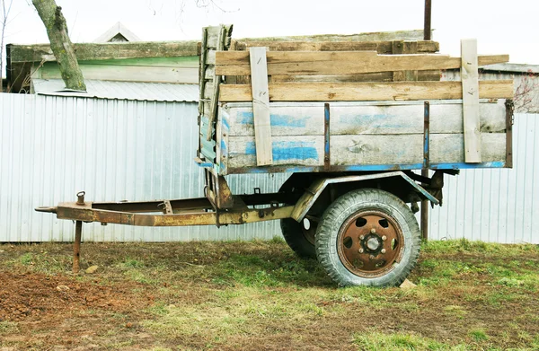 Trasporto, camion rimorchio auto retro — Foto Stock