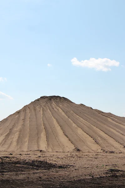 Stapel zand, zandige textuur — Stockfoto