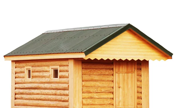 Tool shed, new log cabin to backyard or utility storage barn Royalty Free Stock Images