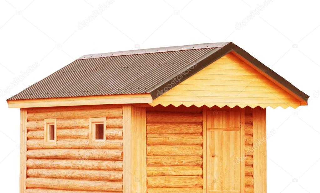 Tool shed, new log cabin to backyard or utility storage barn - isolate