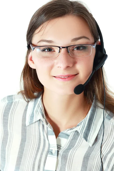 Suporte operador de telefone — Fotografia de Stock