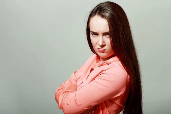 Skeptische junge Frau — Stockfoto