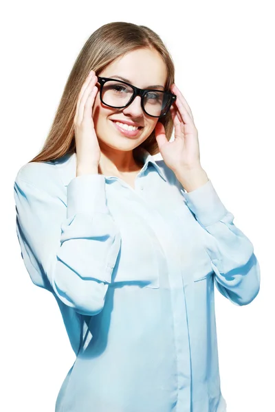 Mujer de negocios con gafas — Foto de Stock