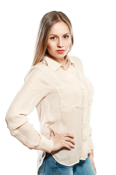 Serious young woman — Stock Photo, Image