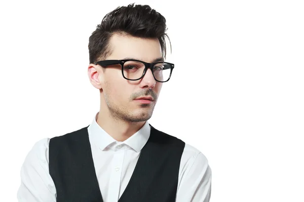 Молодой человек в очках — стоковое фото